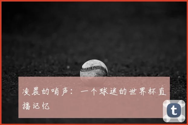 凌晨的哨声：一个球迷的世界杯直播记忆